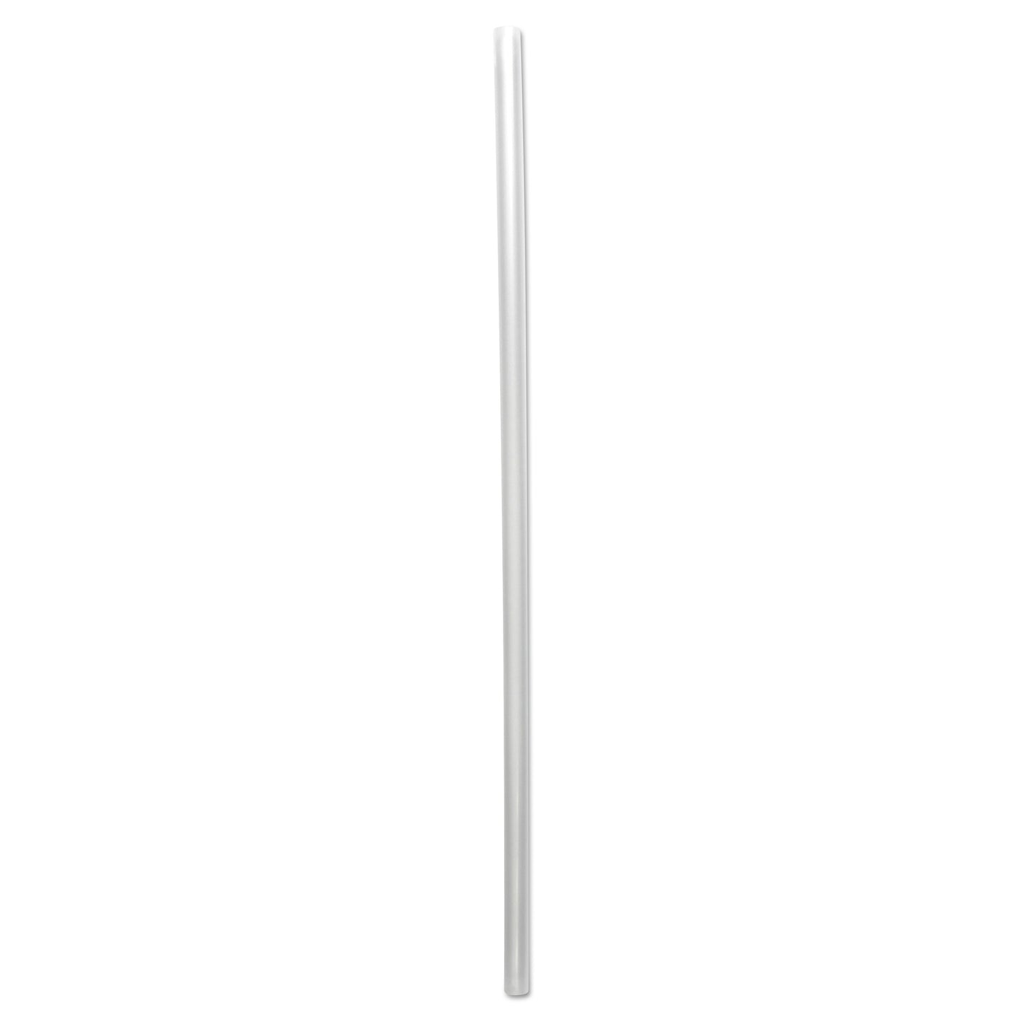 Boardwalk Wrapped Giant Straws, 10.25", Polypropylene, Clear, 1,000/Carton (JSTW1025CLR)