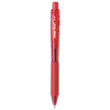 Pentel WOW! Ballpoint Pen, Retractable, Medium 1 mm, Red Ink, Translucent Red/Red Barrel, Dozen (BK440B)