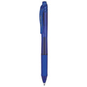 Pentel EnerGel-X Gel Pen, Retractable, Bold 1 mm, Blue Ink, Translucent Blue/Blue Barrel, Dozen (BL110C)