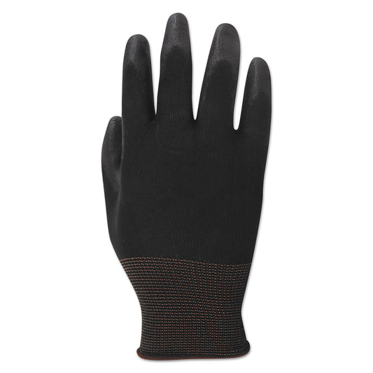 Boardwalk Palm Coated Cut-Resistant HPPE Glove, Salt and Pepper/Black, Size 8 (Medium), Dozen (000298)