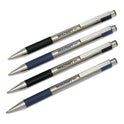 AbilityOne 7520016661051, SKILCRAFT Zebra Ballpoint Pen, Retractable, Fine 0.7 mm, Blue Ink, Stainless Steel Barrel, 2/Pack