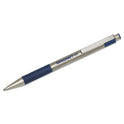 AbilityOne 7520016661052, SKILCRAFT Zebra Ballpoint Pen, Retractable, Medium 1 mm, Blue Ink, Stainless Steel Barrel, 2/Pack