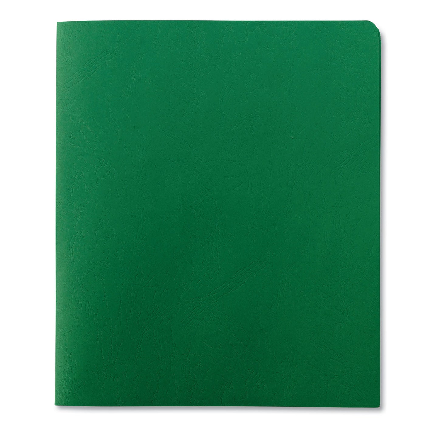 Smead Two-Pocket Folder, Textured Paper, 100-Sheet Capacity, 11 x 8.5, Green, 25/Box (87855)