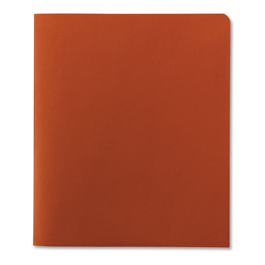 Smead Two-Pocket Folder, Textured Paper, 100-Sheet Capacity, 11 x 8.5, Orange, 25/Box (87858)