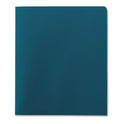 Smead Two-Pocket Folder, Textured Paper, 100-Sheet Capacity, 11 x 8.5, Teal, 25/Box (87867)