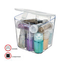 Deflecto Stackable Caddy Organizer, Small, Plastic, 4.33 x 4 x 4.38, White (29101CR)