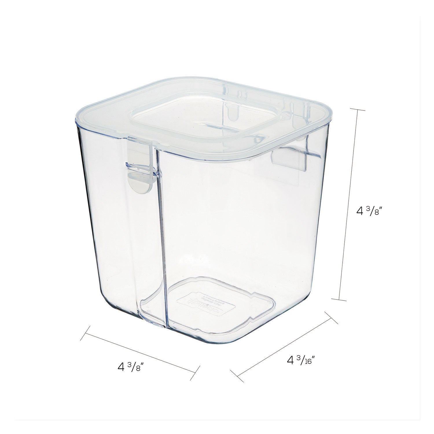 Deflecto Stackable Caddy Organizer, Small, Plastic, 4.33 x 4 x 4.38, White (29101CR)