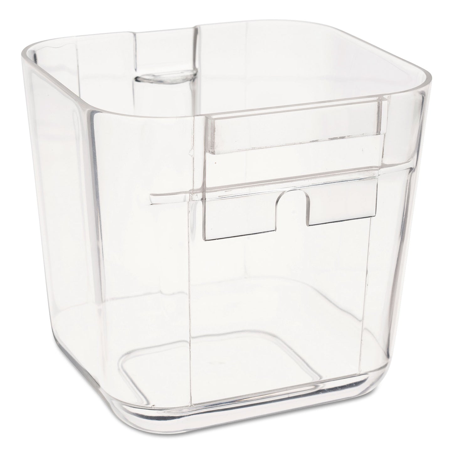 Deflecto Stackable Caddy Organizer, Small, Plastic, 4.33 x 4 x 4.38, White (29101CR)