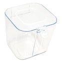 Deflecto Stackable Caddy Organizer, Small, Plastic, 4.33 x 4 x 4.38, White (29101CR)