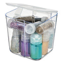 Deflecto Stackable Caddy Organizer, Small, Plastic, 4.33 x 4 x 4.38, White (29101CR)