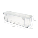 Deflecto Stackable Caddy Organizer, Large, Plastic, 13.24 x 4 x 4.38, White (29301CR)