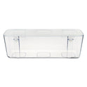 Deflecto Stackable Caddy Organizer, Large, Plastic, 13.24 x 4 x 4.38, White (29301CR)