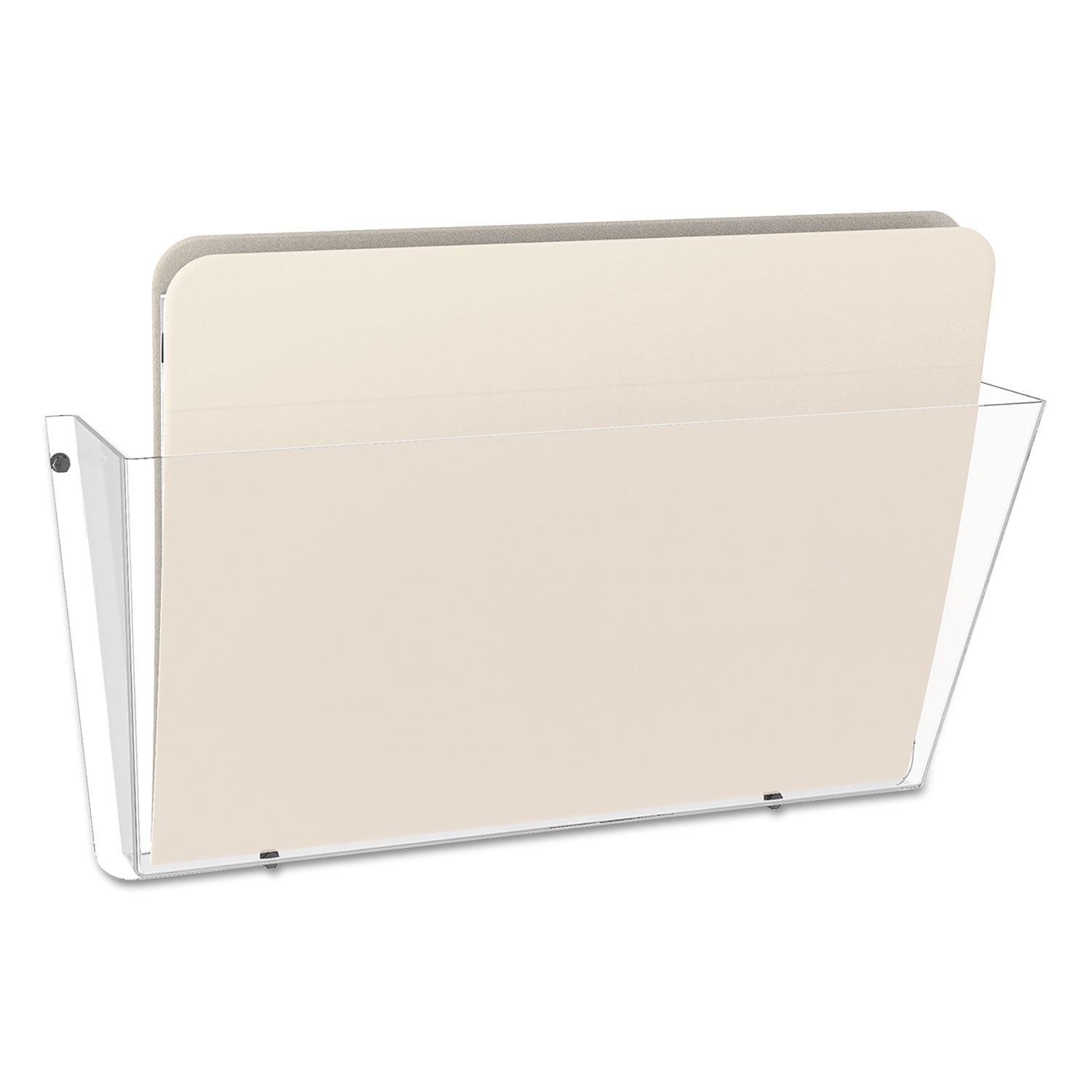 Deflecto Unbreakable DocuPocket Wall File, Letter Size, 14.5" x 3" x 6.5", Clear (63201)