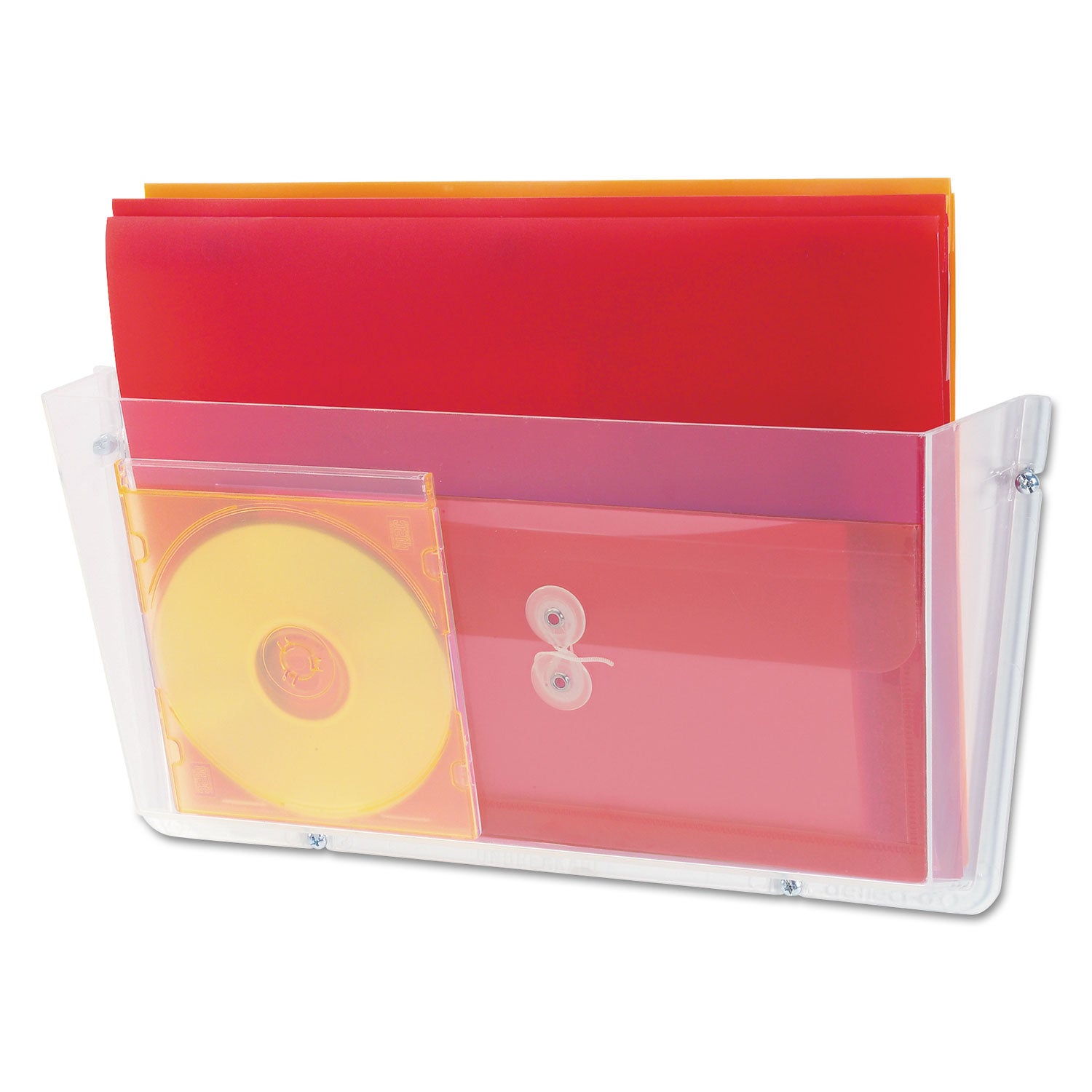 Deflecto Unbreakable DocuPocket Wall File, Letter Size, 14.5" x 3" x 6.5", Clear (63201)