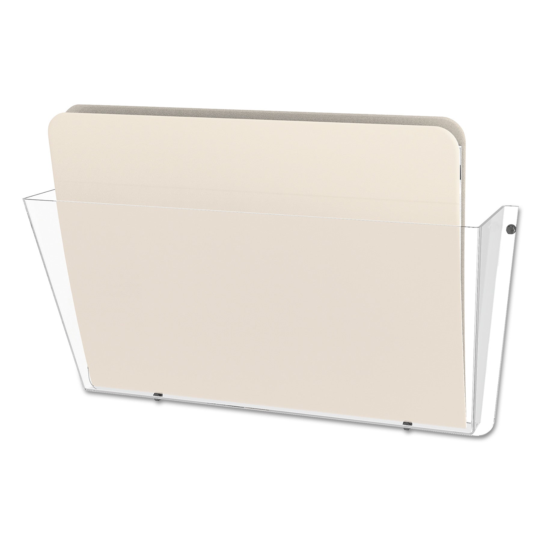 Deflecto Unbreakable DocuPocket Wall File, Letter Size, 14.5" x 3" x 6.5", Clear (63201)