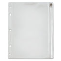 Oxford Zippered Ring Binder Pocket, 10.5 x 8, Clear (68504)