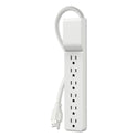 Belkin Home/Office Surge Protector, 6 AC Outlets, 10 ft Cord, 720 J, White (BE10600010)