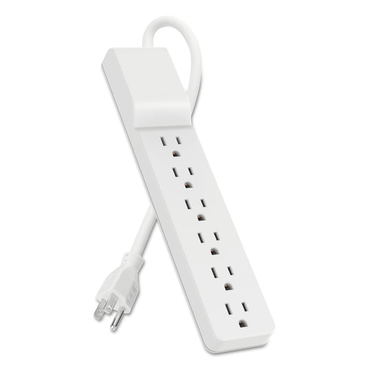 Belkin Home/Office Surge Protector, 6 AC Outlets, 10 ft Cord, 720 J, White (BE10600010)