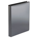 Office Impressions Economy Round Ring View Binder, 3 Rings, 1" Capacity, 11 x 8.5, Black (80961)