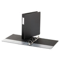 Universal Deluxe Non-View D-Ring Binder with Label Holder, 3 Rings, 1.5" Capacity, 11 x 8.5, Black (20771)