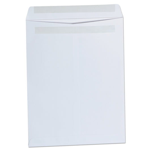 Universal Self-Stick Open End Catalog Envelope, #13 1/2, Square Flap, Self-Adhesive Closure, 10 x 13, White, 100/Box (42102)