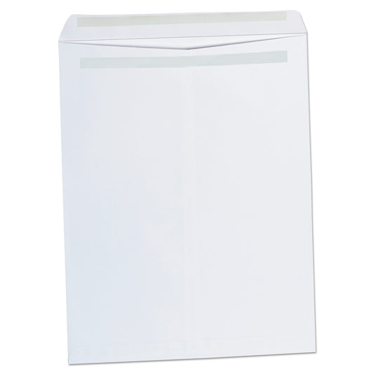 Universal Self-Stick Open End Catalog Envelope, #15 1/2, Square Flap, Self-Adhesive Closure, 12 x 15.5, White, 100/Box (42103)