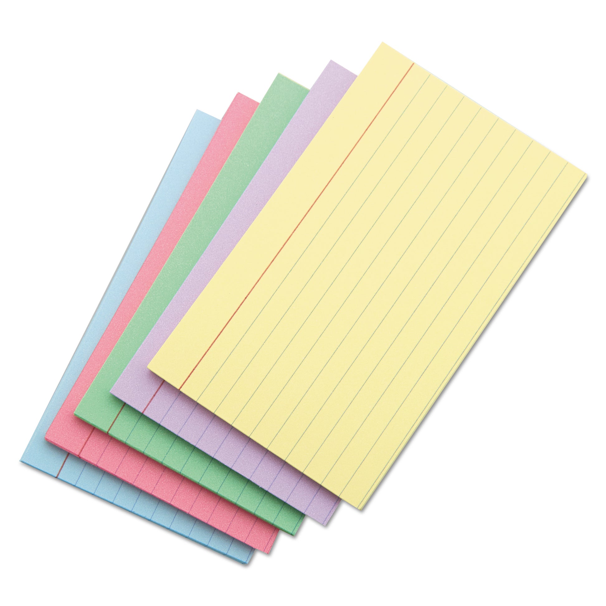 Universal Index Cards, Ruled, 4 x 6, Assorted, 100/Pack (47236)