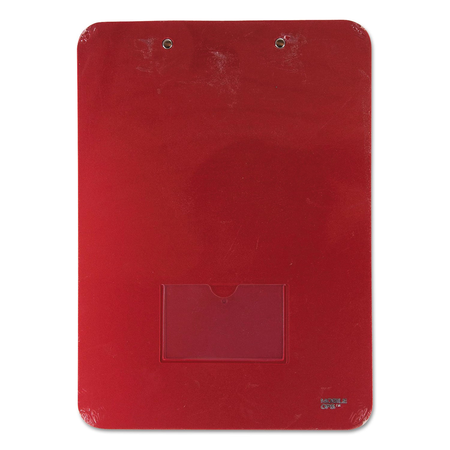 Mobile OPS Unbreakable Recycled Clipboard, 0.25" Clip Capacity, Holds 8.5 x 11 Sheets, Red (61622)