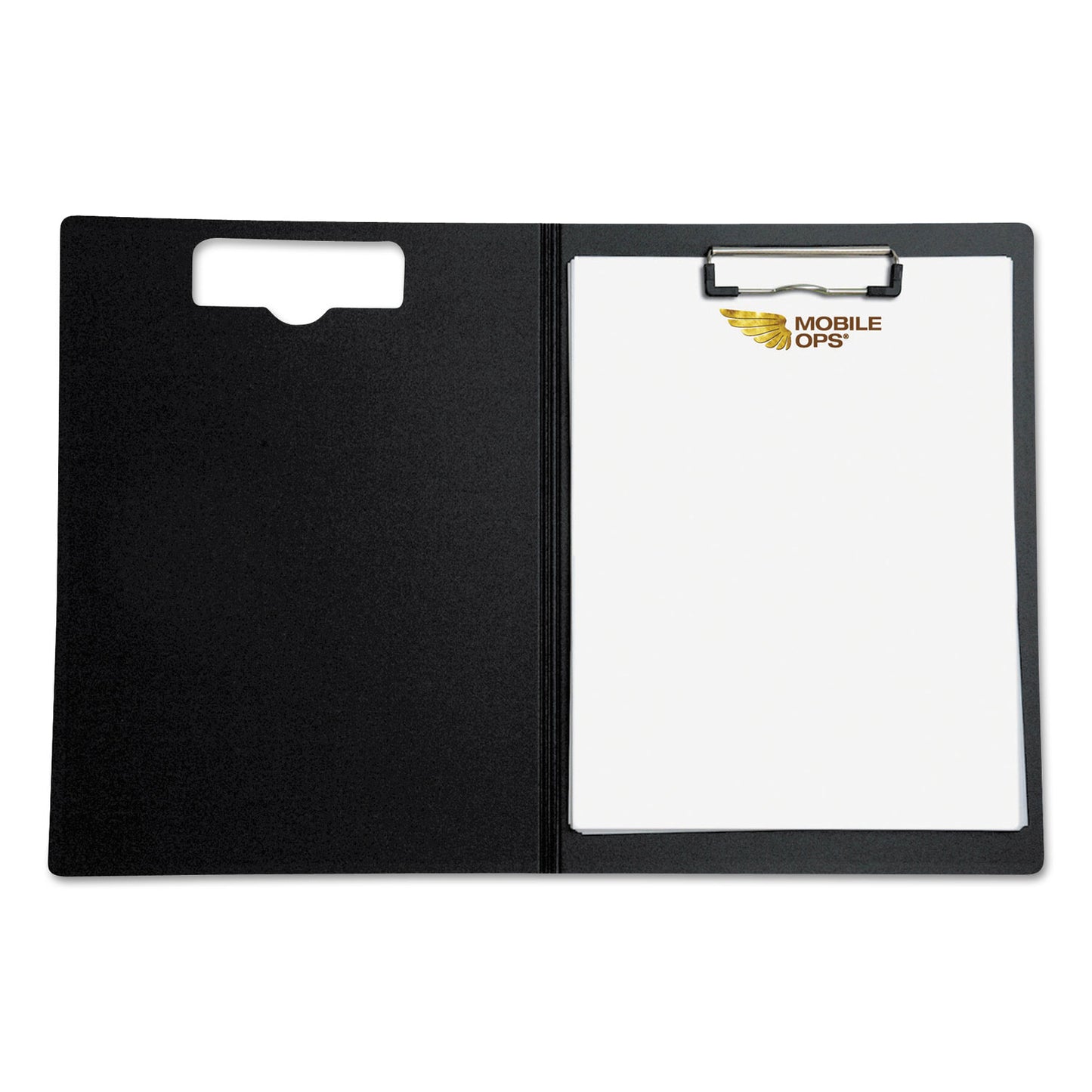 Mobile OPS Portfolio Clipboard with Low-Profile Clip, Portrait Orientation, 0.5" Clip Capacity, Holds 8.5 x 11 Sheets, Blue (61633)