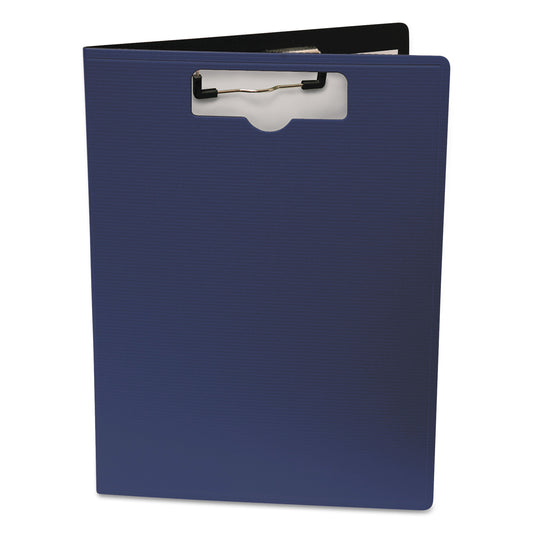 Mobile OPS Portfolio Clipboard with Low-Profile Clip, Portrait Orientation, 0.5" Clip Capacity, Holds 8.5 x 11 Sheets, Blue (61633)