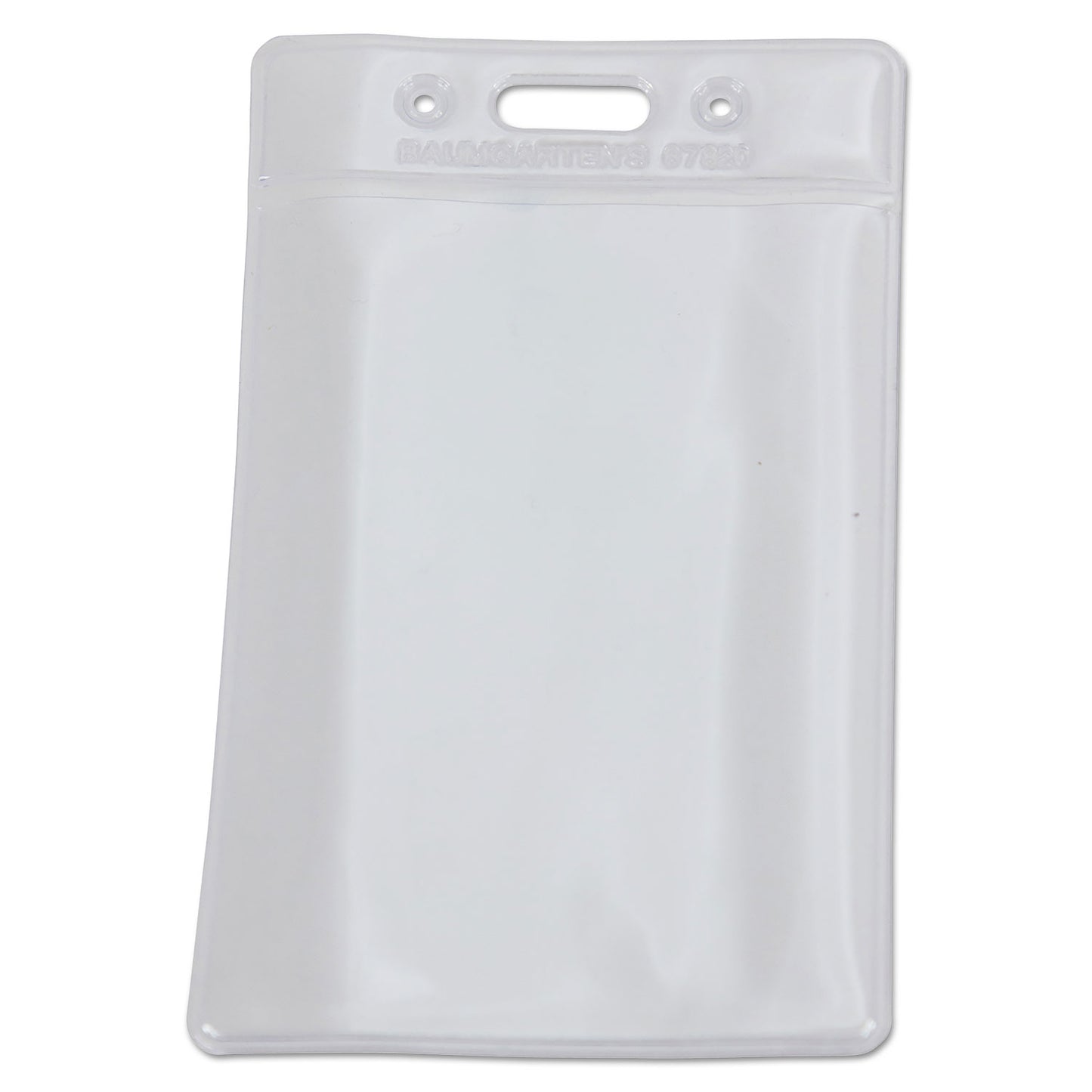 SICURIX Badge Holder, Vertical, 2.75 x 4.13, Clear, 12/Pack (67820)