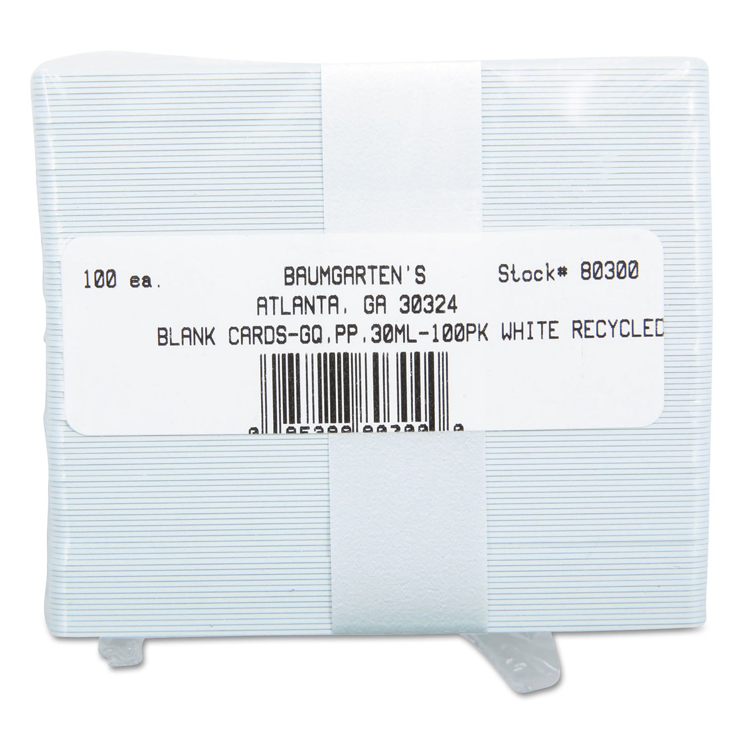 SICURIX Blank ID Card, 2 1/8 x 3 3/8, White, 100/Pack (80300)