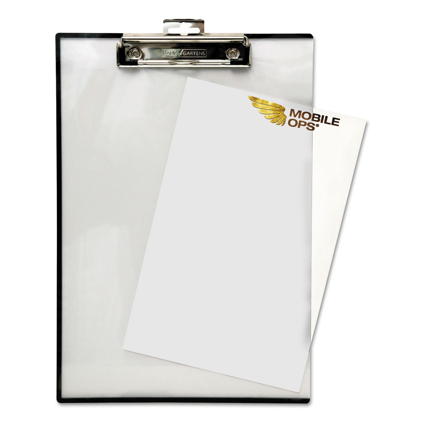 Mobile OPS Quick Reference Clipboard, 0.5" Clip Capacity, Holds 8.5 x 11 Sheets, Clear (TA1611)