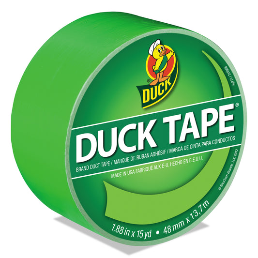 Duck Colored Duct Tape, 3" Core, 1.88" x 15 yds, Neon Green (1265018)