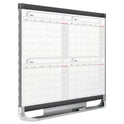 Quartet Prestige 2 Magnetic Total Erase Four-Month Calendar, 36 x 24, White Surface, Graphite Fiberboard/Plastic Frame (4MCP23P2)