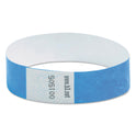 SICURIX Security Wristbands, Sequentially Numbered, 10" x 0.75", Blue, 100/Pack (85030)