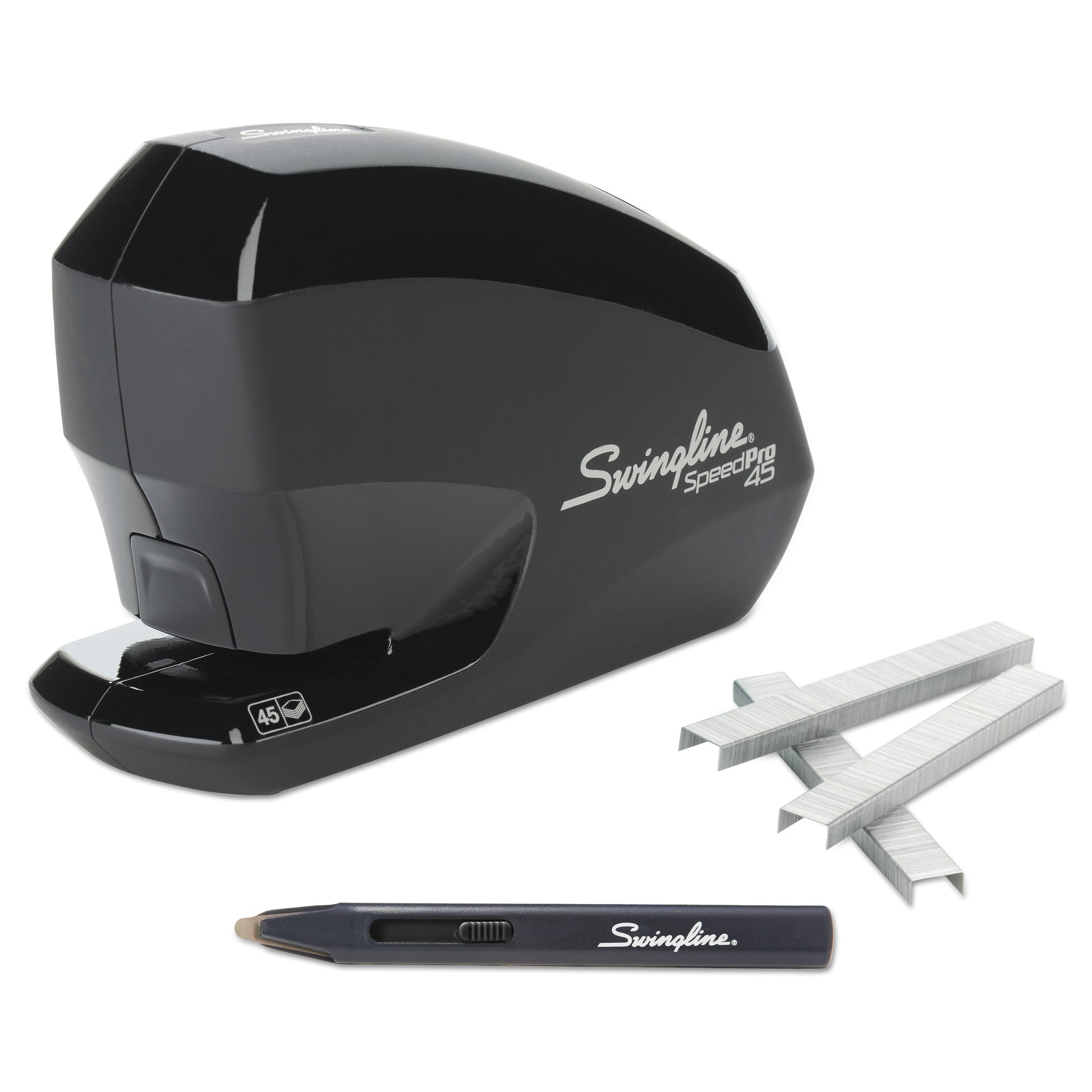 Swingline Speed Pro 45 Electric Staplers Value Pack , 45-Sheet Capacity, Black (42141)