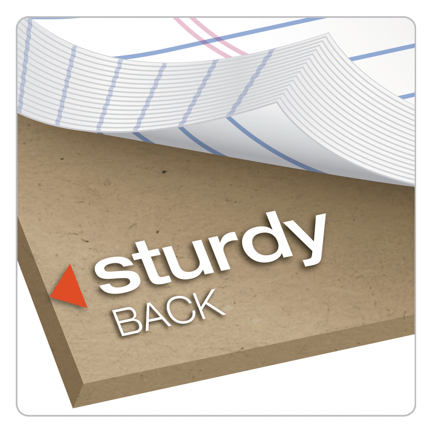 Ampad Recycled Writing Pads, Narrow Rule, Politex Green Kelsu Headband, 50 White 5 x 8 Sheets, Dozen (20154)