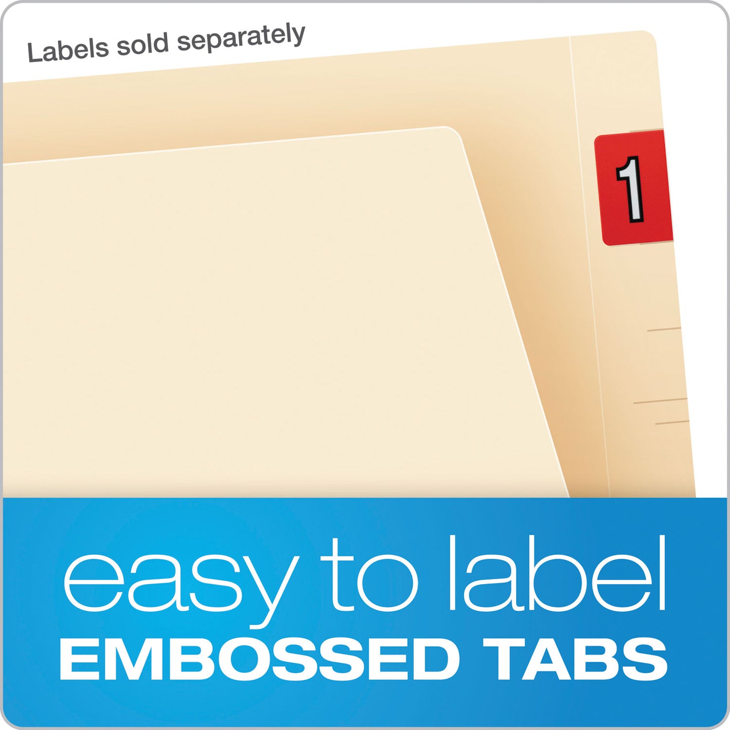 Pendaflex SmartShield End Tab File Folders, Straight Tabs, Letter Size, Manila, 75/Box (62710)