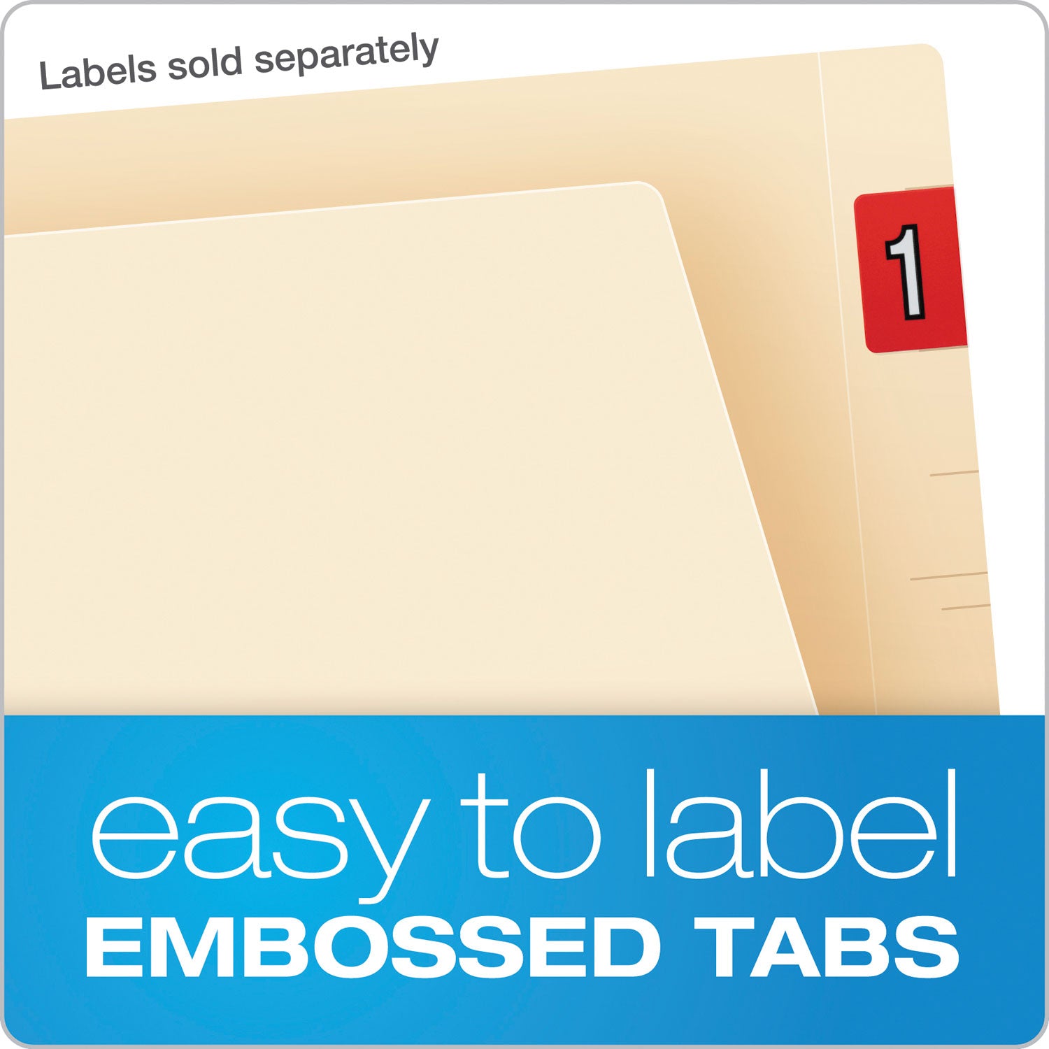 Pendaflex Manila Laminated Spine Shelf File Folders, Straight Tabs, Letter Size, Manila, 100/Box (11035)