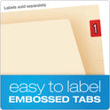 Pendaflex Manila Laminated End Tab Fastener Folders, 11-pt Manila, 0.75" Expansion, 2 Fasteners, Letter Size, Manila Exterior, 50/Box (13160)