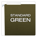 Pendaflex Standard Green Hanging Folders, Legal Size, 1/3-Cut Tabs, Standard Green, 25/Box (81621)