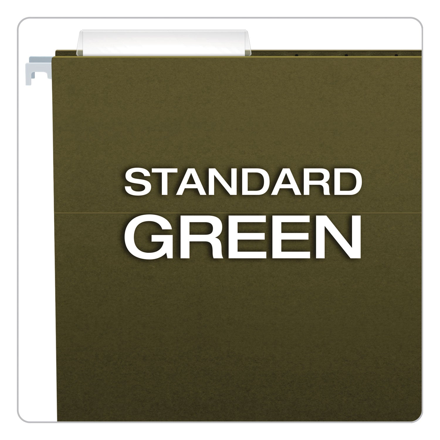 Pendaflex Standard Green Hanging Folders, Legal Size, 1/3-Cut Tabs, Standard Green, 25/Box (81621)