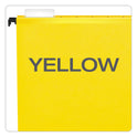 Pendaflex SureHook Hanging Folders, Legal Size, 1/5-Cut Tabs, Yellow, 20/Box (615315YEL)