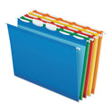 Pendaflex Ready-Tab Colored Reinforced Hanging Folders, Letter Size, 1/5-Cut Tabs, Assorted Colors, 25/Box (42592)