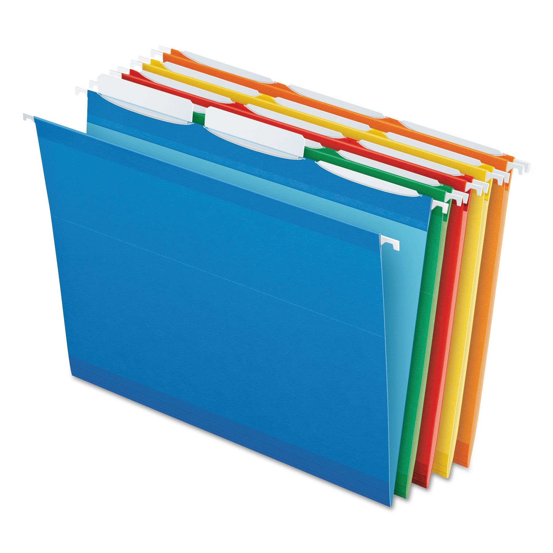 Pendaflex Ready-Tab Colored Reinforced Hanging Folders, Letter Size, 1/3-Cut Tabs, Assorted Colors, 25/Box (42621)