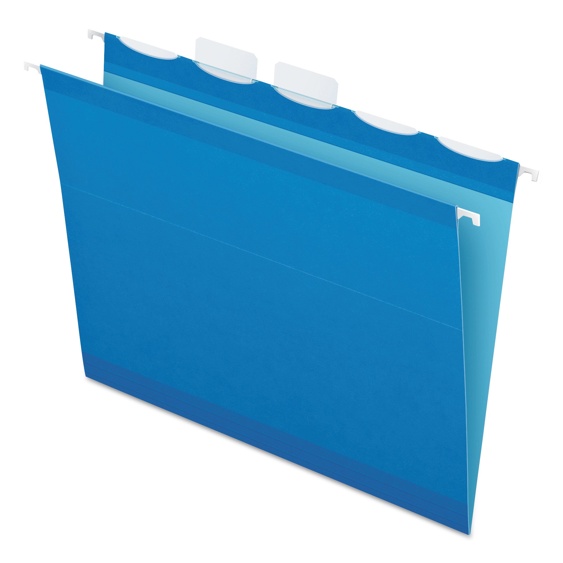 Pendaflex Ready-Tab Colored Reinforced Hanging Folders, Letter Size, 1/5-Cut Tabs, Blue, 25/Box (42622)