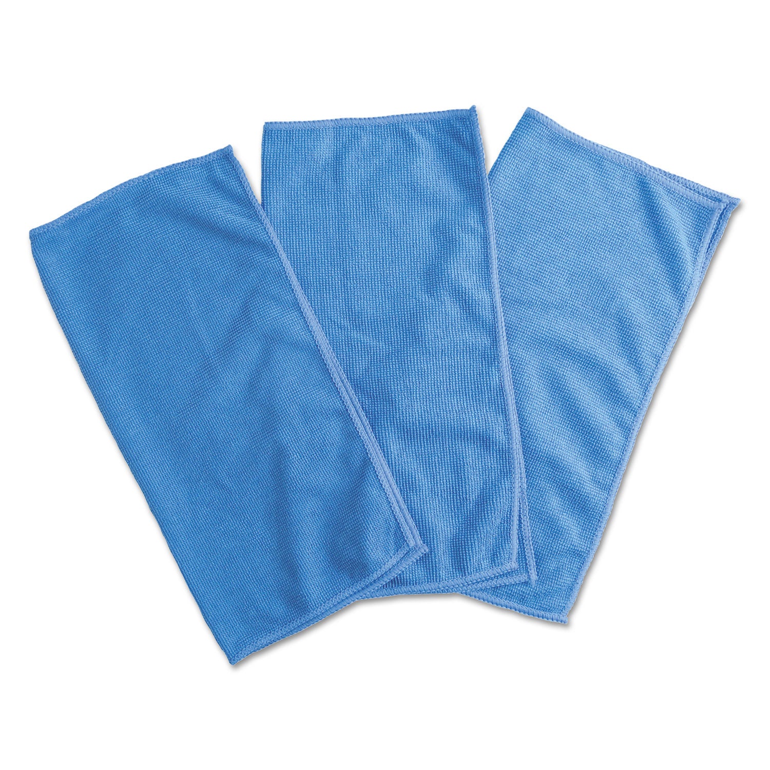 Universal Microfiber Cleaning Cloth, 12 x 12, Blue, 3/Pack (43664)