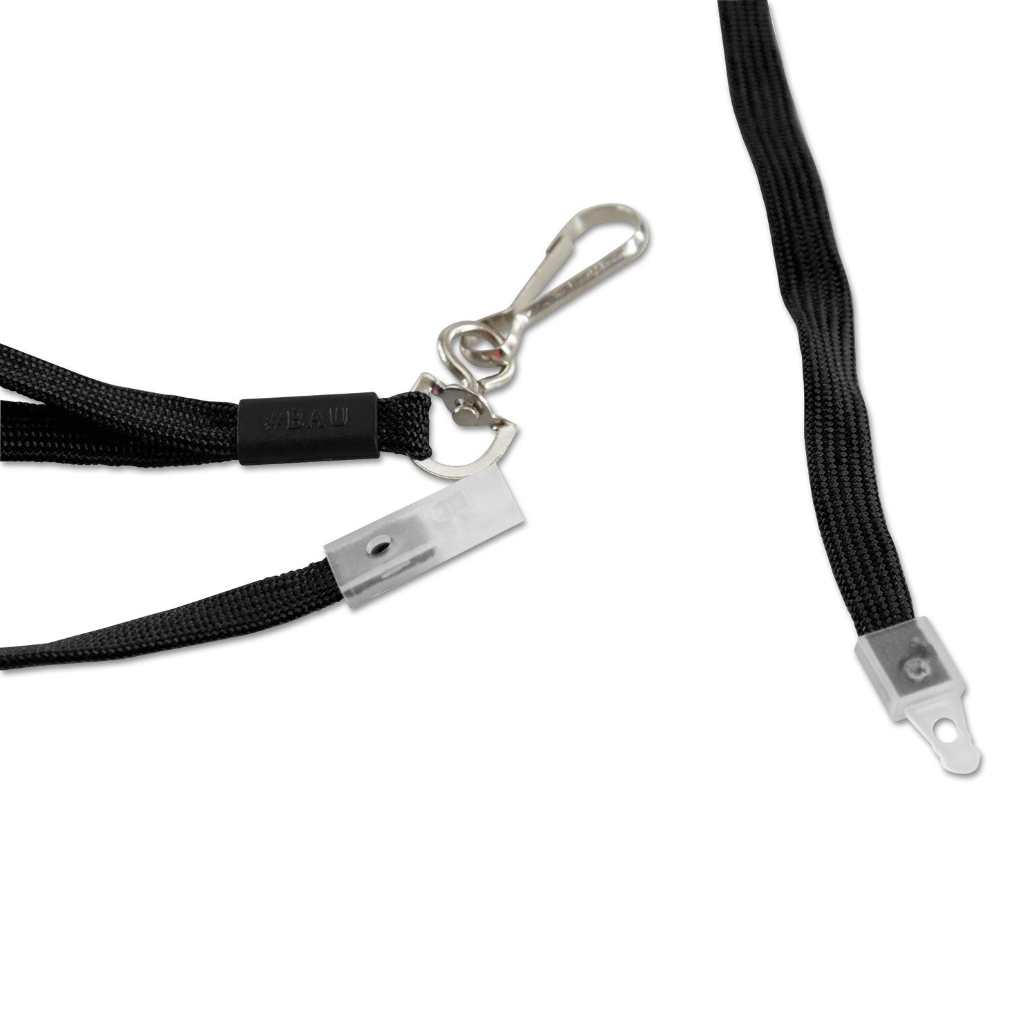 SICURIX Safety Breakaway Lanyard, Metal Hook Fastener, 36" Long, Black (65509)