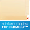 Pendaflex Manila Laminated End Tab Fastener Folders, 11-pt Manila, 0.75" Expansion, 1 Fastener, Letter Size, Manila Exterior, 50/Box (13140)